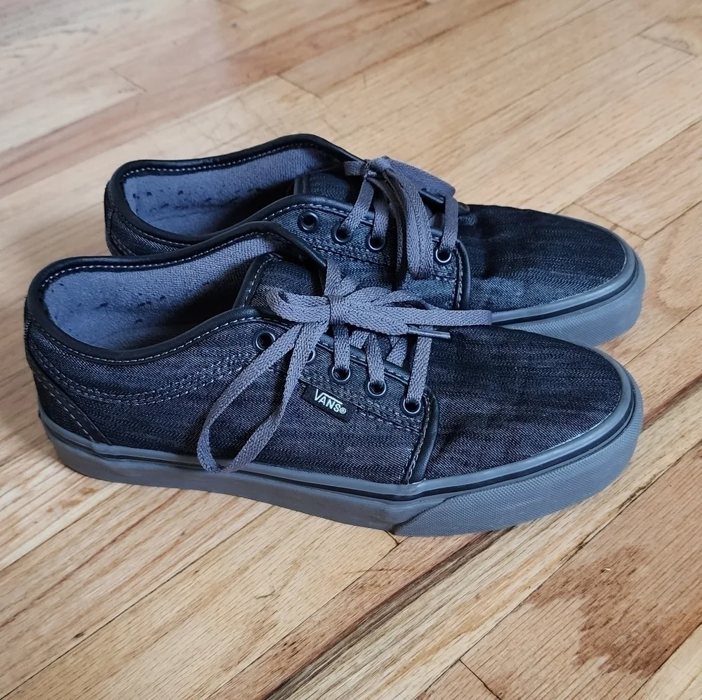 Vans chukka low denim black pewter Men's size 6.5 / Euro 38.5